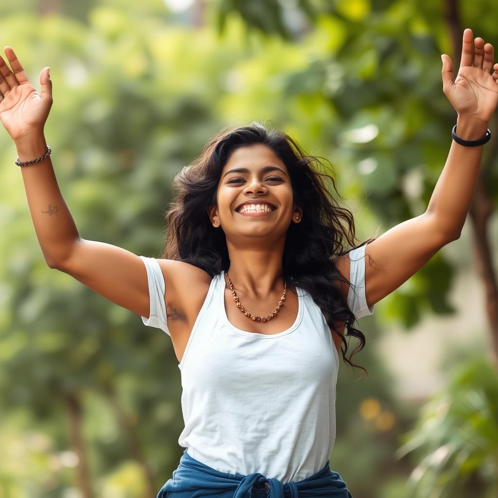 Person feeling energetic and healthy after colon hydrotherapy in India